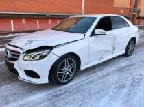 Mercedes-Benz E-класс 2.0 AT, 2015, седан, битый, пробег 47 000 км. (184 л.с.). Цена выкупа авто 930 000 руб.